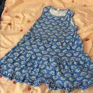 J. Crew Factory Blue and White Floral Kids Dress